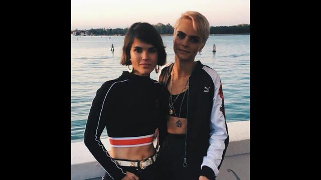 Cara Delevingne y Alessandra Denegri coincidieron en Venecia. (Fotos: Instagram)