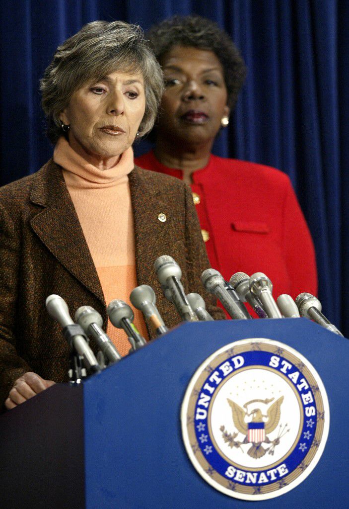 Then-Senator Barbara Boxer promoted a proposal in 2007 to eliminate the dress code for women on Capitol Hill.