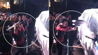 Green Day: Billie Joe Armstrong destrozó un auto con su guitarra durante concierto