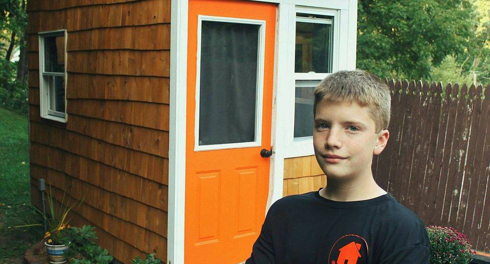 Un adolescente ha construido su propia mini casa. (Foto: Luke Thill / Facebook)