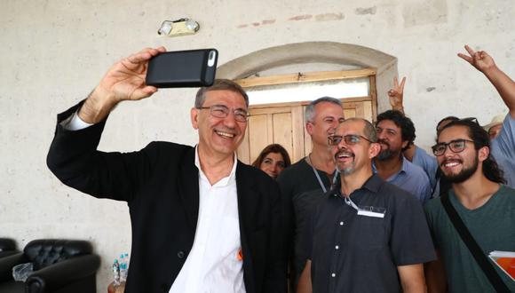 Orhan Pamuk, ganador del Premio Nobel de Literatura 2006, en el Hay Festival Arequipa 2019. Foto: Alessandro Currarino/ El Comercio.