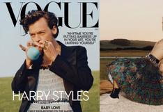 Harry Styles posa con un vestido de Gucci en la portada de Vogue y hace historia