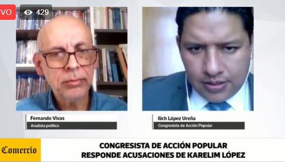 Congresista Ilich López responde a Karelim López sobre caso 'Los Niños'