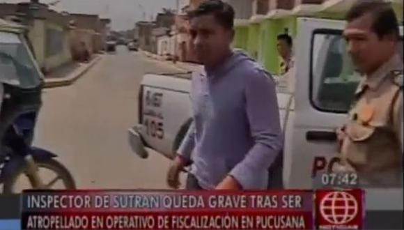 Prisión preventiva a chofer que arrolló a inspector de Sutrán