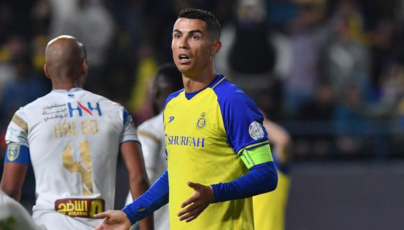 Cristiano Ronaldo se pierde el empate de Al Nassr vs Al Ittihad | Foto: AFP