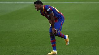 Barcelona confirmó lesión de Ansu Fati: “Tiene una rotura del menisco interno de la rodilla izquierda”
