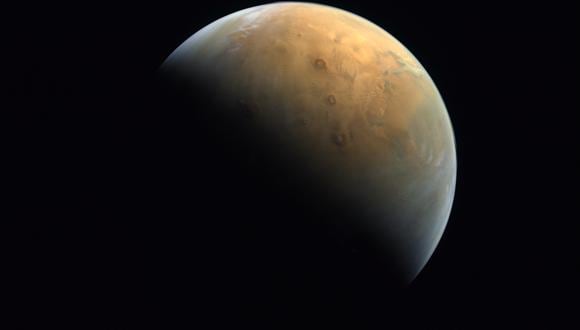 Imagen de Marte captada por la Agencia Espacial de los Emiratos Árabes Unidos. (Foto: United Arab Emirates Space Agency / AFP)