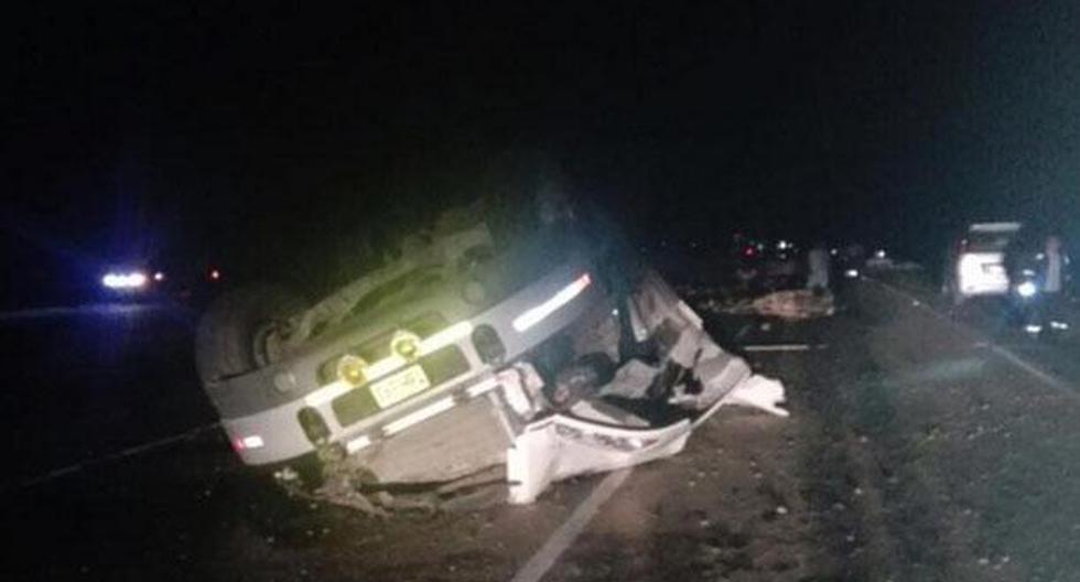 Perú. Un muerto y 4 heridos deja accidente de tránsito en la Panamericana Norte. (Foto: Agencia Andina)
