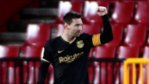 Joan Laporta llenó de elogios a Lionel Messi por su trayectoria en Barcelona. Foto: EFE.