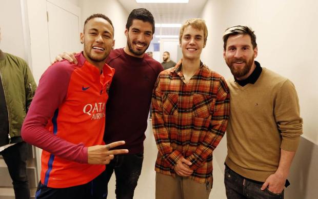 Justin Bieber visitó las instalaciones de Barcelona. (Foto: FC Barcelona)