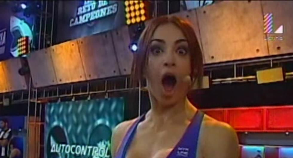 Mailyn Otero y su lado más diabólico en Reto de Campeones. (Foto: Captura Latina)