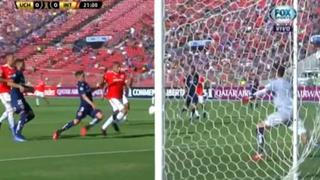 U. de Chile vs. Internacional: Paolo Guerrero y la jugada que asustó a los hinchas azules en el Estadio Nacional [VIDEO]