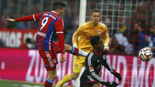 Bayern Múnich: Lewandowski falla solo a un metro del arco