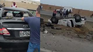 Cañete: cuatro agentes del INPE fallecieron tras choque frontal de dos vehículos en la Panamericana Sur