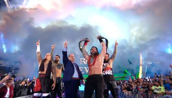 WWE Crown Jewel | Roman Reigns derrotó a Logan Paul. (Foto: Difusión)