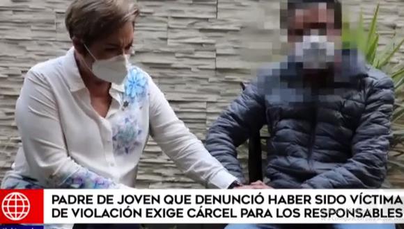 El padre de la víctima expresó su sentir ante la dura situación que vive su familia ante la visita de la ministra de la Mujer y Poblaciones Vulnerables, Rosario Sasieta. (América Noticias)