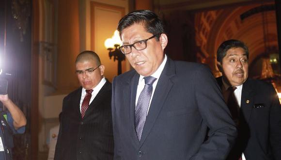 El ministro Vicente Zeballos estuvo ayer en la Comisión de Justicia y hoy estará en la de Constitución. (Foto: Juan Ponce)