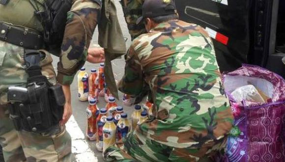 Loreto: camuflan 12 kilos de droga en envases de yogurt