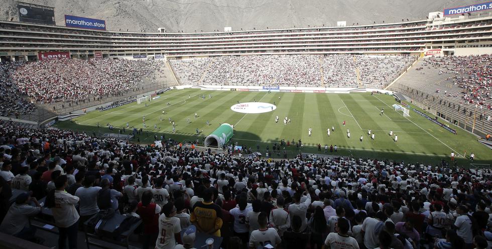 El Estadio Monumental será el escenario del primer clásico del fútbol peruano en el 2020. Universitario recibe a Alianza Lima, en casa, para alargar una historia que comenzó en 2002 con victoria crema. (Foto: GEC)