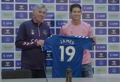 James Rodríguez ofrece su primera rueda de prensa como jugador del Everton