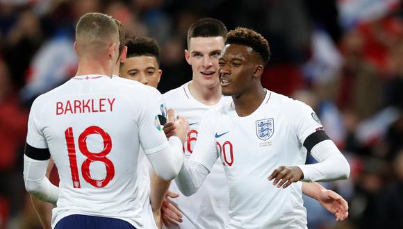 Inglaterra vs. República Checa se enfrentaron en la jornada inicial de las Eliminatorias Eurocopa 2020. Los 'Leones' golearon 5-0 en el Wembley. (Foto: AFP).