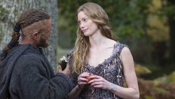 En "Vikings", Aslaug fue la segunda esposa de Ragnar (Foto: Netflix)