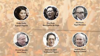 Keiko Fujimori y las 10 personas que afrontan pedido de prisión preventiva