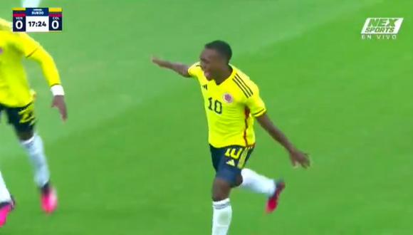 Gol de Alexis Castillo en el Colombia vs. Venezuela por el Sudamericano Sub 20.