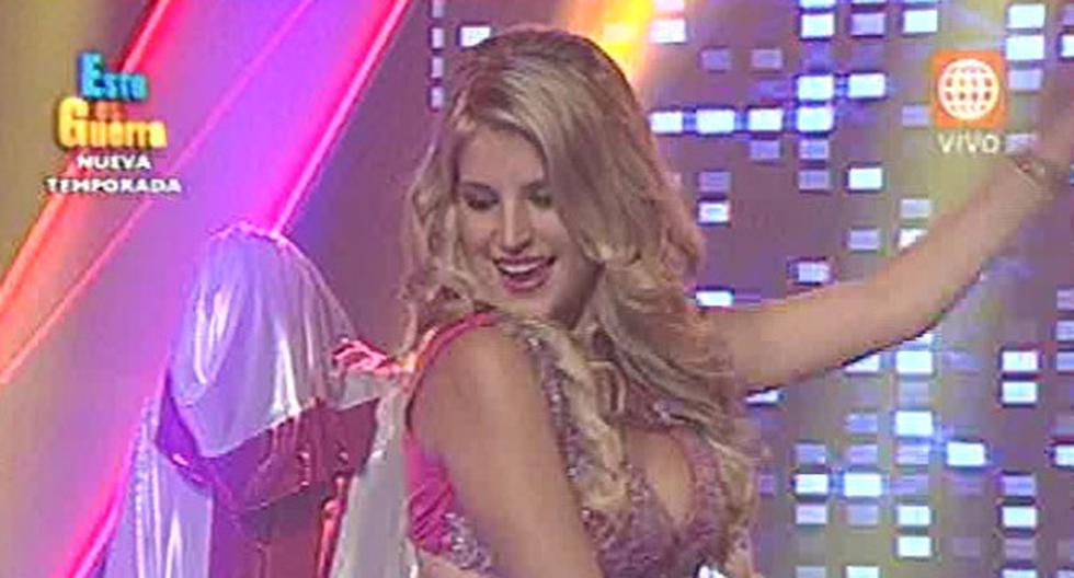 Andrea Ferreyro es la nueva integrante de Esto es guerra. (Foto: Captura América TV)