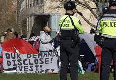 La Policía desaloja a manifestantes propalestinos en la Universidad Northeastern de Boston