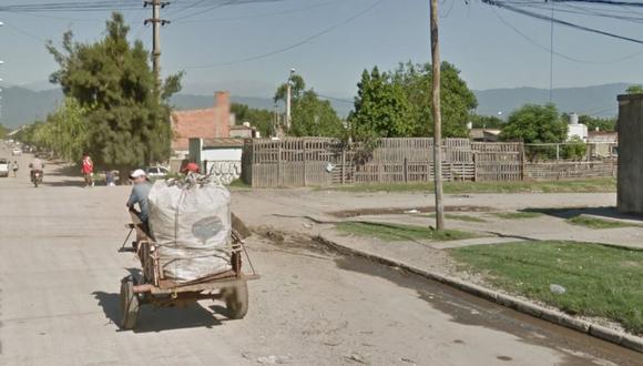 El barrio de Tucumán donde ocurrió el primer crimen. (Crédito: Google Street View).