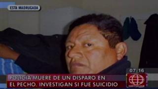 El Agustino: policía murió por disparo de su arma de reglamento
