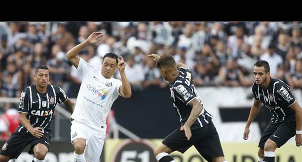 Corinthians y Santos empataron a un gol por lado. (Foto: Lance)