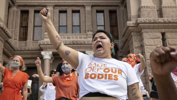 Leen Garza participa en una protesta contra la prohibición del aborto de seis semanas en el Capitolio en Austin, Texas. (Foto: Archivo/Jay Janner / Austin American-Statesman vía AP).