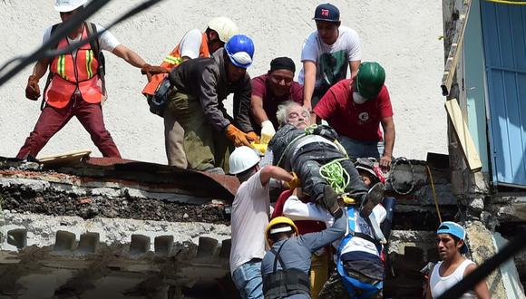 Terremoto en México. Ciudad de México. (Foto: AFP)