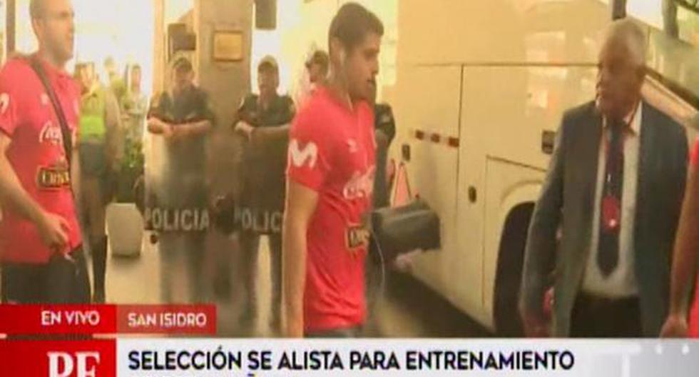 Jugadores de la Selección Peruana parten a la Videna para continuar los entrenamientos | Foto: Captura / América TV