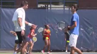 Así fue el encuentro de Del Potro con Djokovic en el US Open