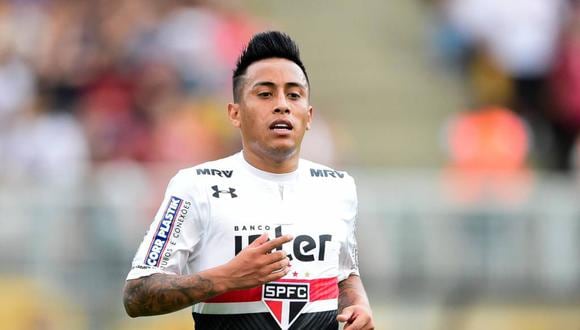 La directiva de Sao Paulo analiza cuidar a Christian Cueva hasta junio y luego evaluará con cuidado una posible venta. ¿Le convendría irse al peruano? (Foto: Gazeta Press)