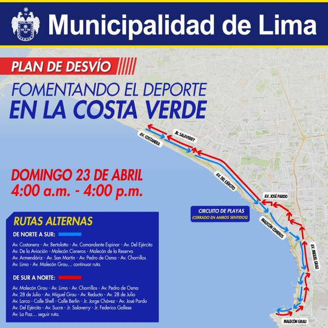 Costa Verde: el plan de desvío vehicular por triatlón Ironman - 2