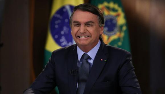 El presidente de Brasil, Jair Bolsonaro, durante un discurso pregrabado en la 75a Asamblea General anual de la ONU en Brasilia, Brasil. (Foto: Marcos Correa / Presidencia brasileña / REUTERS).