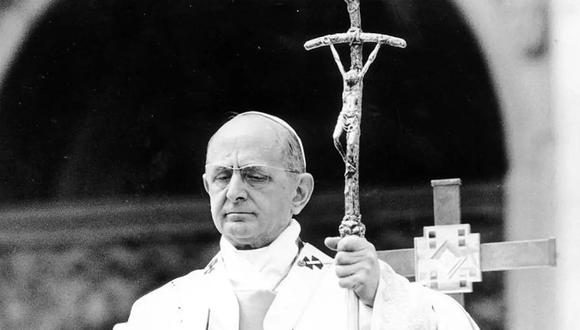 El papa Pablo VI, quien en 1970 fue herido en el aeropuerto de Manila, Filipinas. (Foto de ABC)