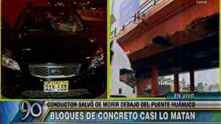 Puente Huánuco en la Vía de Evitamiento se cae a pedazos
