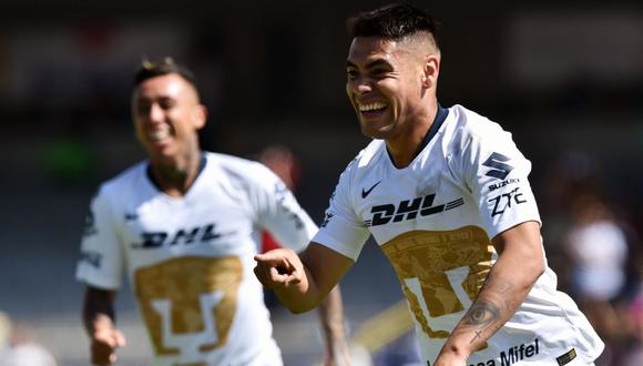 Pumas UNAM sale del fondo de la tabla con una valiosa victoria en cancha de los Gallos de Querétaro. (Foto: AFP)