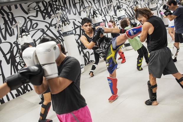 The goal of Fight Lab is to provide a place where people improve their fitness and reduce stress through a variety of activities.  (PHOTO: Omar Lucas)