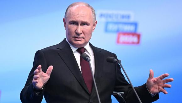Vladimir Putin se pronunció sobre la guerra con Ucrania tras ganar las elecciones. (EFE/Natalia Kolesnikova)