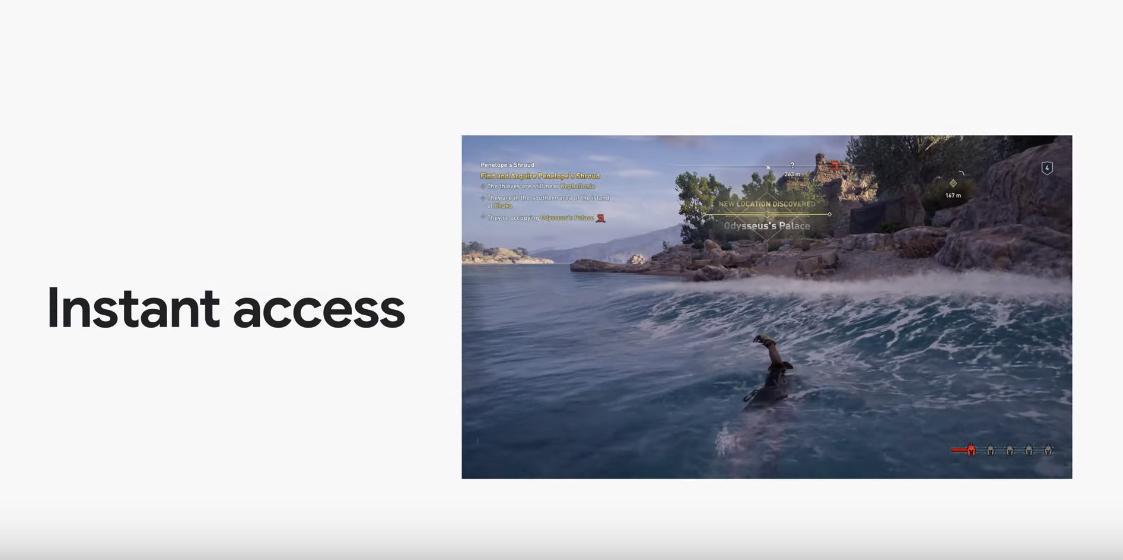 Instan Access permite que los jugadores de Stadia no sufran retrasos en el juego. (Captura de pantalla: Youtube)