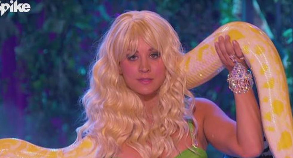 Kaley Cuoco se convirtió en Britney Spears en 'Lip Sync Battle' (Foto: Spike)