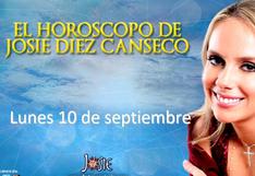 Conoce el horóscopo de Josie Diez Canseco del día lunes 10 de septiembre