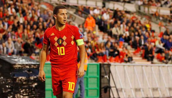 El entrenador de Bélgica alabó a Eden Hazard, a poco de ser presentado en Real Madrid. (Foto: Reuters)