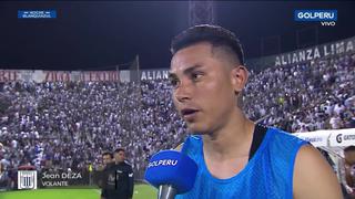 Jean Deza explicó así su festejo tras gol a Millonarios y se disculpó con el pueblo de Alianza Lima [VIDEO]